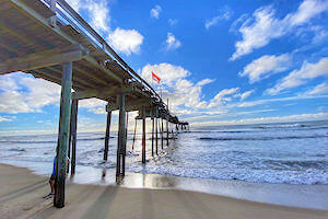 Avon Village fishing pier.